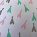 Pink, Mint, and Grey TeePee Confetti - Tribal Party Decorations - Wild One First Birthday Decorations - Girl Tribal Birthday Decor - Teepees