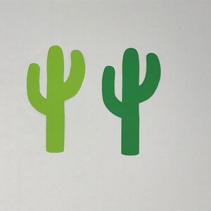 Green Cactus Die Cuts - Cactus Decorations - Cactus Party Decor ...