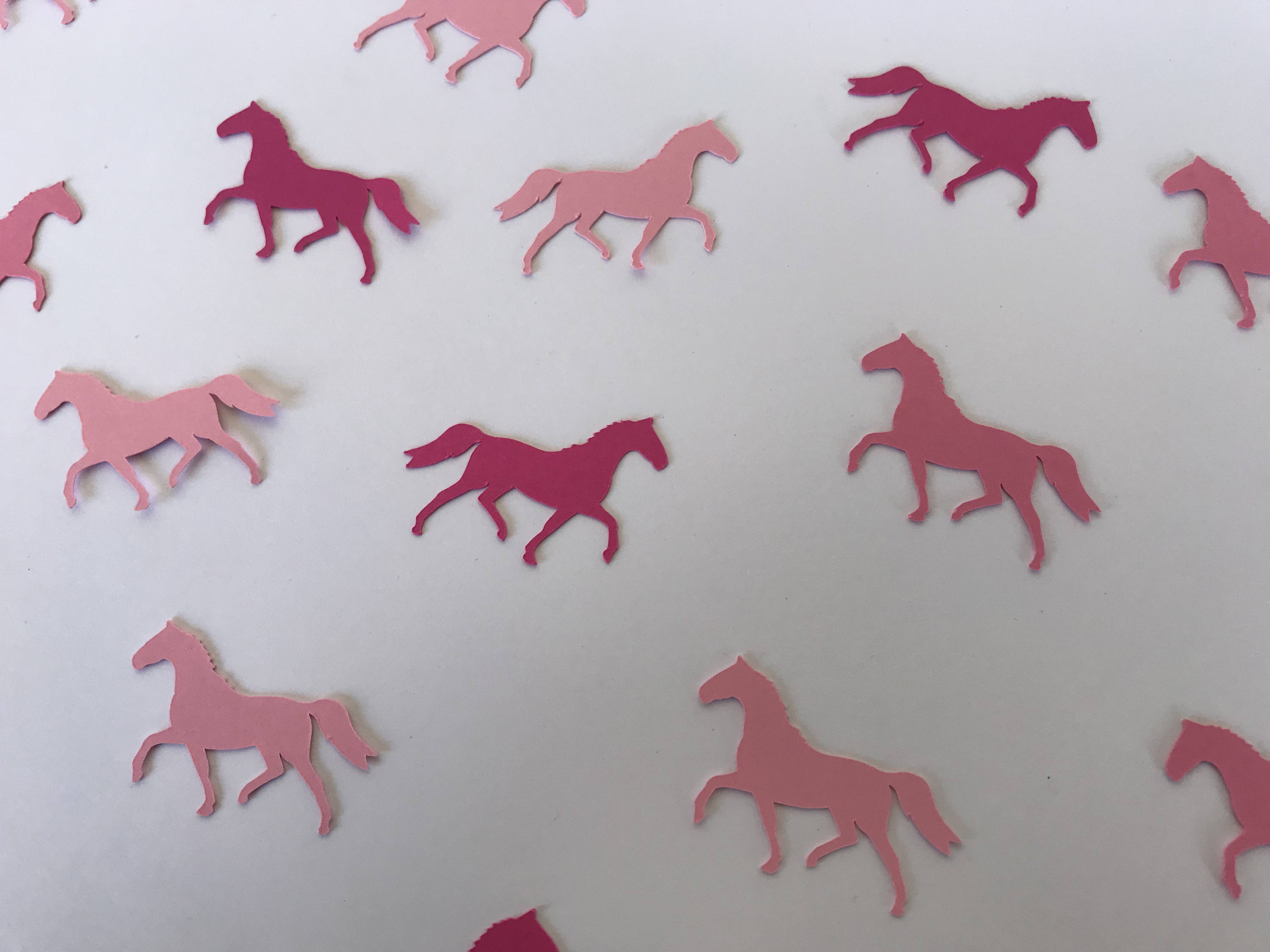 Pink Horse Confetti Pink Pony Confetti Horse Birthday Etsy España
