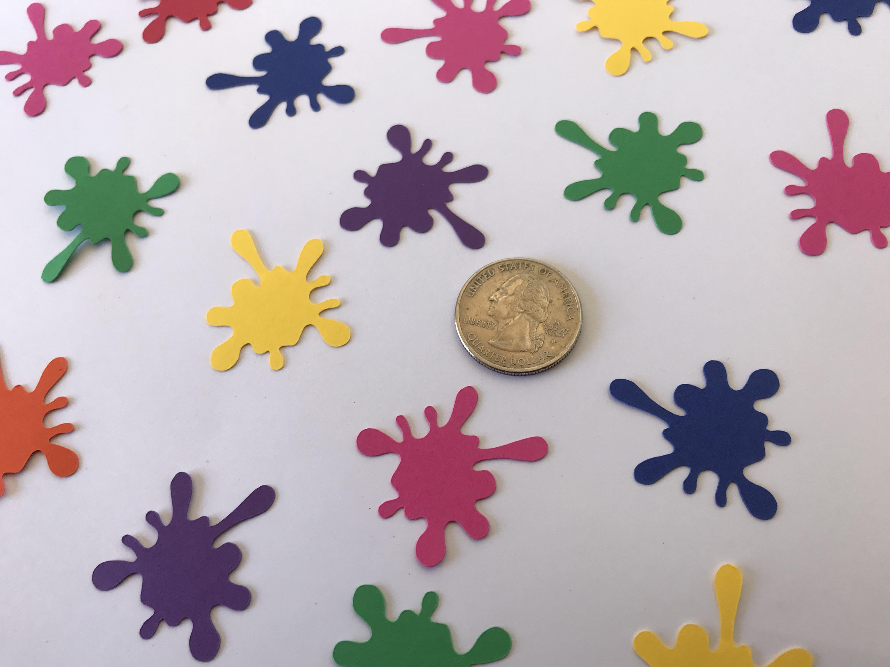 Paint Splatter Confetti Paint Confetti Art Party Decor Etsy Ireland
