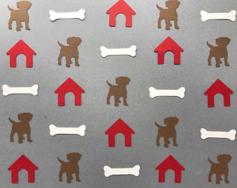 Dog Confetti - Puppy Party Decorations - Dog House Decor - Dog Bone Confetti - Dog Birthday Party Decorations - Puppy Birthday - 150 pieces