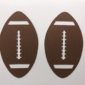 Football Die Cuts - Football Birthday Party Decor - Football Guestbook - Sports Party Decor - Football Party Supplies - Sports Die Cuts