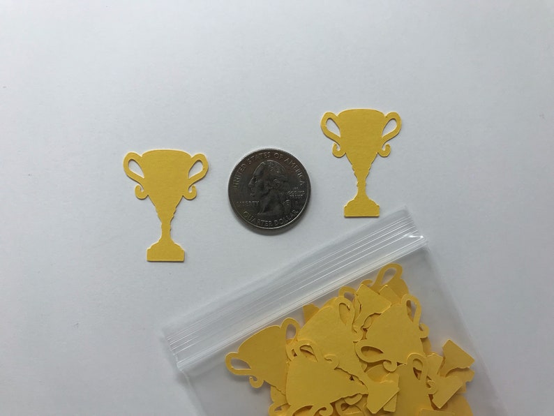 Trophy Decorations Compeition Decorations Golden Yellow Trophy Confetti Winner Decor First Place Decorations