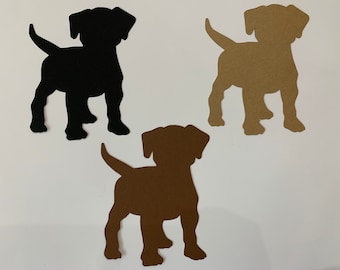 Puppy Die Cuts - Dog Die Cuts - Puppy Birthday Party Decor - Dog Birthday Party Decor - Animal Die Cuts - Puppy Decorations - Dog Decor