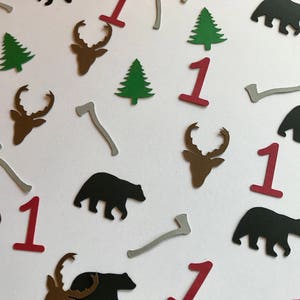 Lumberjack Confetti Lumberjack Birthday Party Lumberjack Baby Shower Decor Boy Baby Shower Lumberjack First Birthday 250 pieces image 6