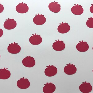 Red Tomato Confetti - Tomato Decorations - Garden Confetti - Garden Decorations - Vegetable Decorations - Garden Party Supplies - Veggies