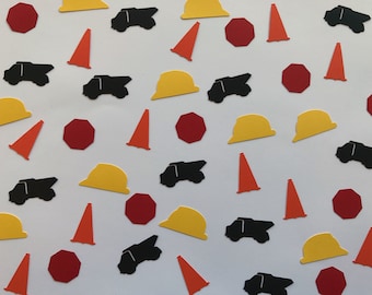 Construction Confetti - Construction Party Decor - Boy Birthday Party Decor - Construction Theme Party - Dump Truck Party - 200 pieces