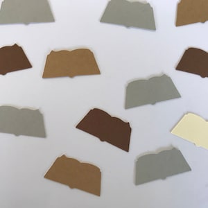Book Confetti - Open Book Confetti - Reading Confetti - Book Birthday Party - Book Lover Decor - Wedding Shower Decor - Wedding Decor - Book
