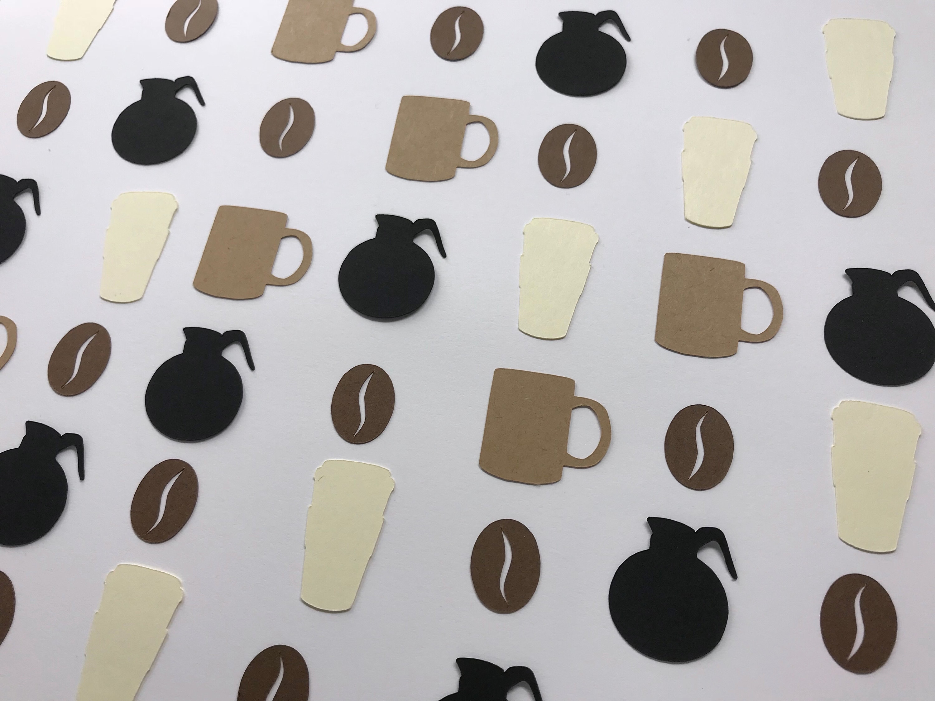 Coffee Confetti Coffee Party Decor Coffee Birthday Party Etsy