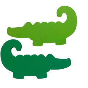 Alligator Die Cuts - Alligator Birthday Party Supplies - Animal Die Cuts - Alligator Cut Outs - Alligator Bulletin Board - 25 pieces