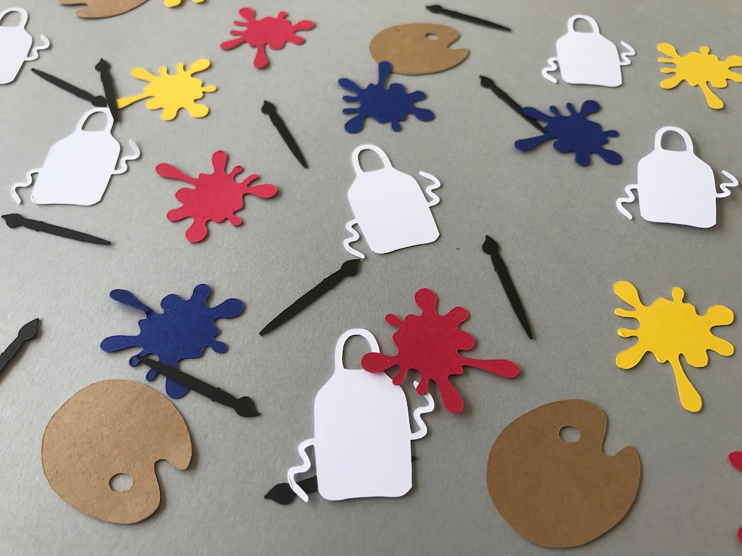 Art Confetti Artist Confetti Art Party Decor Art Birthday Party Artist