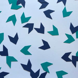 Navy and Teal Arrow Head Confetti - Tribal Birthday Party Decorations - Arrow Party Decorations - Tribal Baby Shower Decorations - Navy Teal