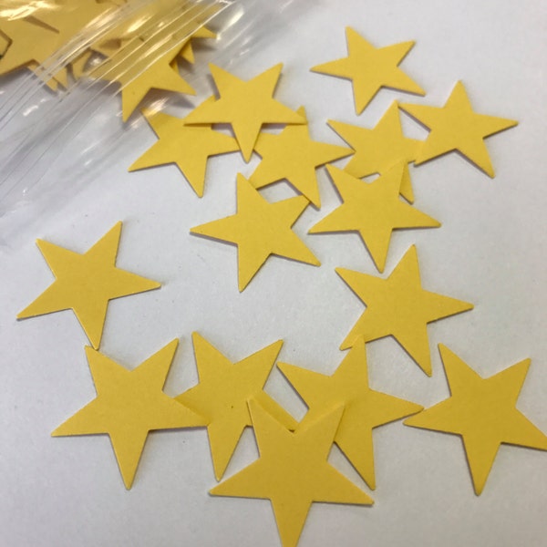 Yellow Star Confetti - 100 pieces - Star Confetti - Yellow Party Decorations - Yellow Birthday Party - Star Party Decorations - Party Decor