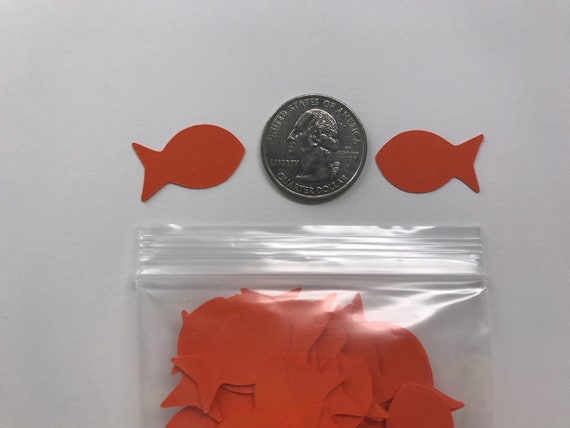 Orange Goldfish Confetti Goldfish Decorations Fishing Party Decor