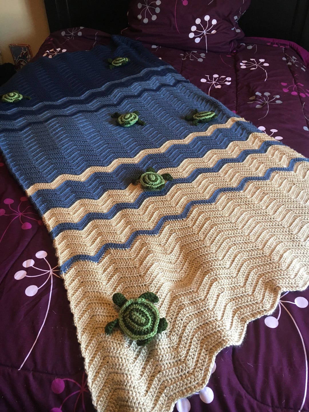 Sea Turtle Blanket - Etsy