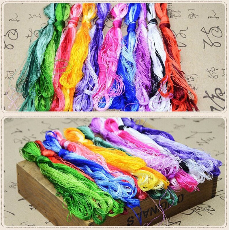 100 x Silk Embroidery Floss/Threads Suzhou Embroidery Thread Etsy