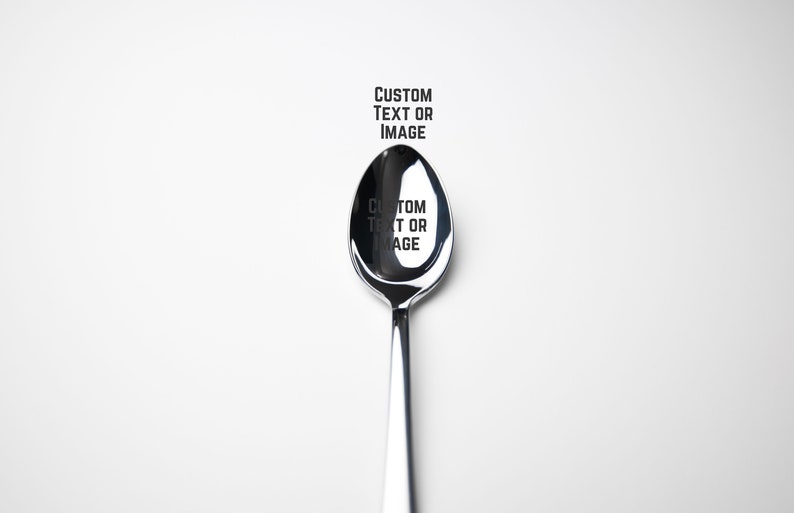 Spoon Text Engraved Stainless Steel Spoon, Custom Spoon, Custom Text Spoon ...