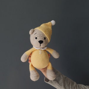 Baby Geschenk gehäkelt - Teddy Bär Spielzeug für Neugeborenenfotografie - Photo Prop - Baby Spielzeug - Baby Teddy Bär - Neugeborenen Geschenk