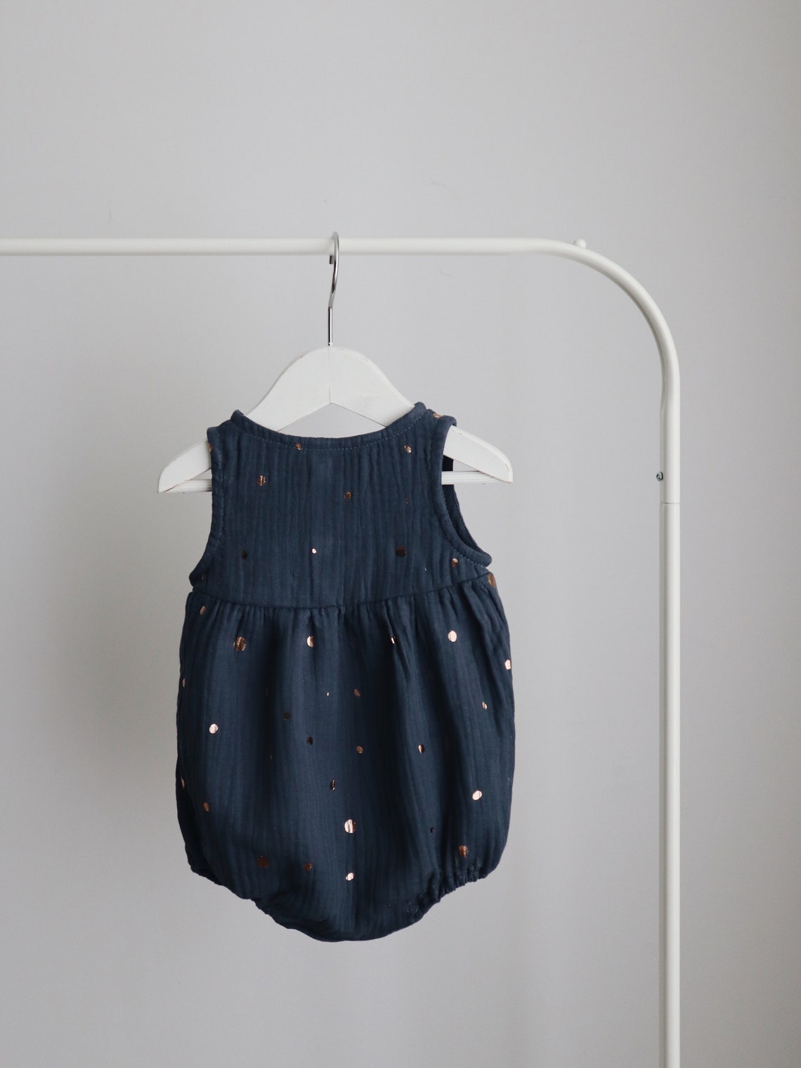 Muslin baby romper mustard baby romper muslin romper Etsy