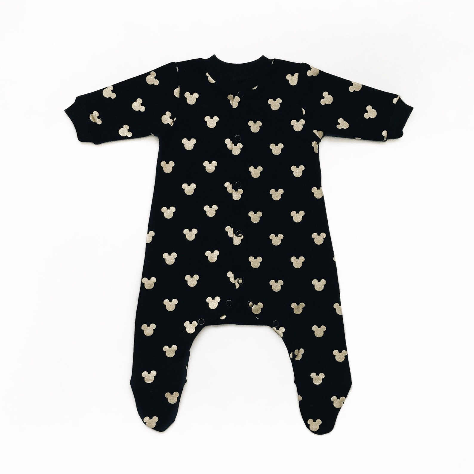 Black Sleepsuits Baby Sleepwear Black Baby Pajamas Newborn Sleepsuit