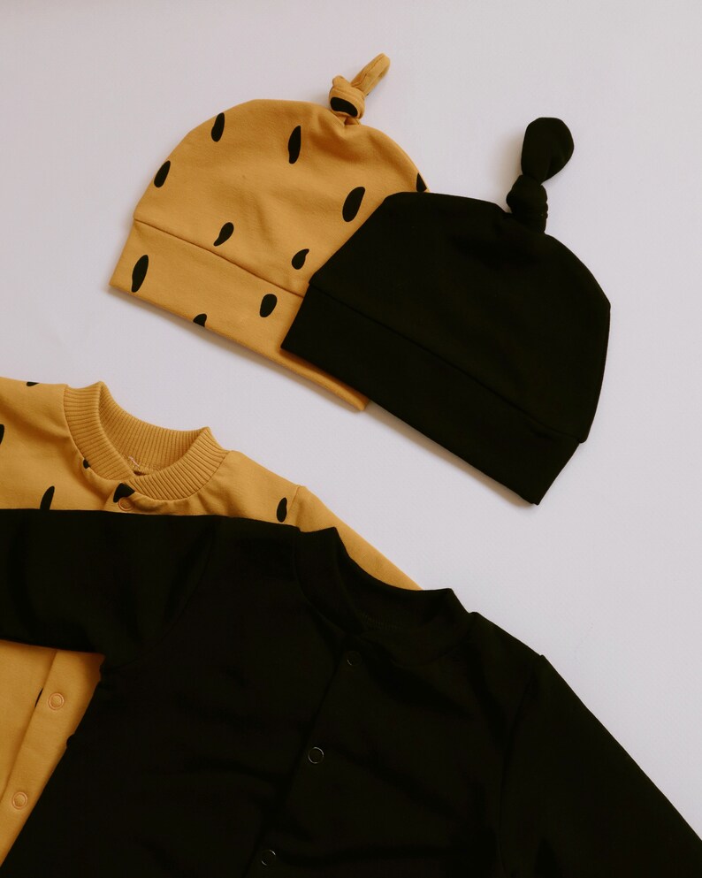 Black Footie Sleeper Baby Footed Sleeper Newborn Hat Etsy