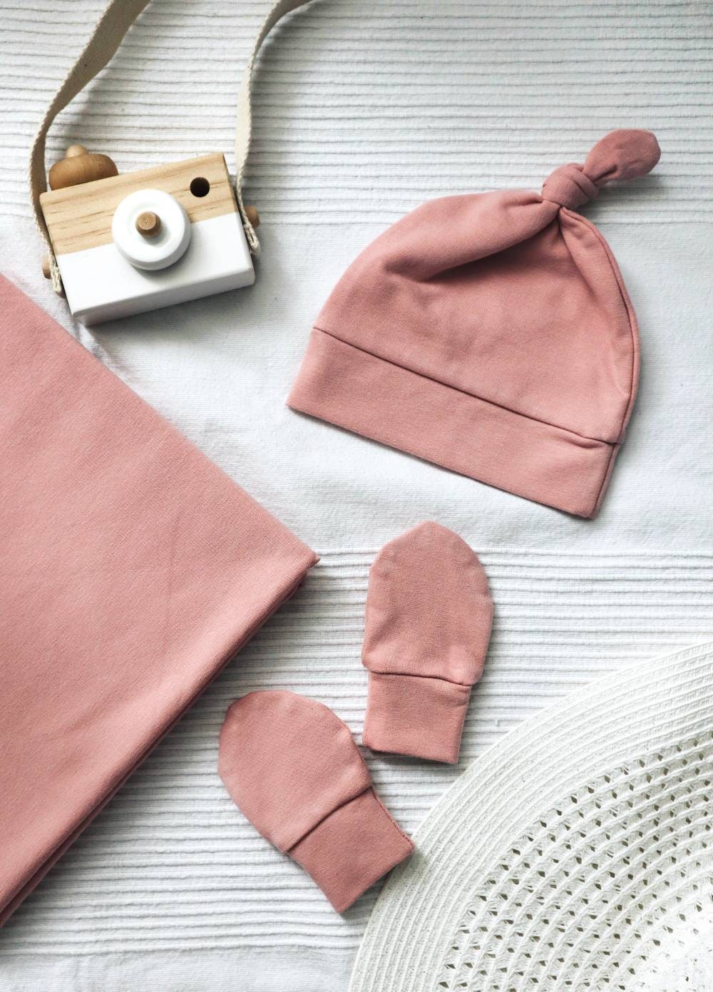 Pink Swaddle Set, Swaddle and Headband Set, Swaddle Set Girl, Pink