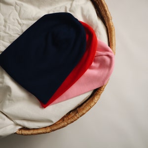 Hipster Beanie - toddler hat - fall beanies - unisex beanie - Red Beanie - Mustard Beanie - infant slouch hat - Baby Hat - sizes NB to Adult