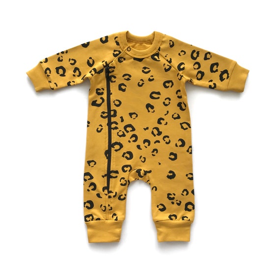 mustard baby romper