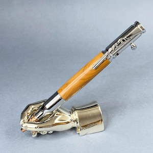 Stylo à bille fait main de style Parker, « à verrou » fabriqué en bois d'if anglais