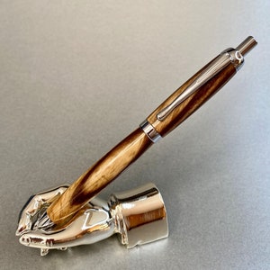 Stylo à bille fait main de style Parker en bois de frêne noir