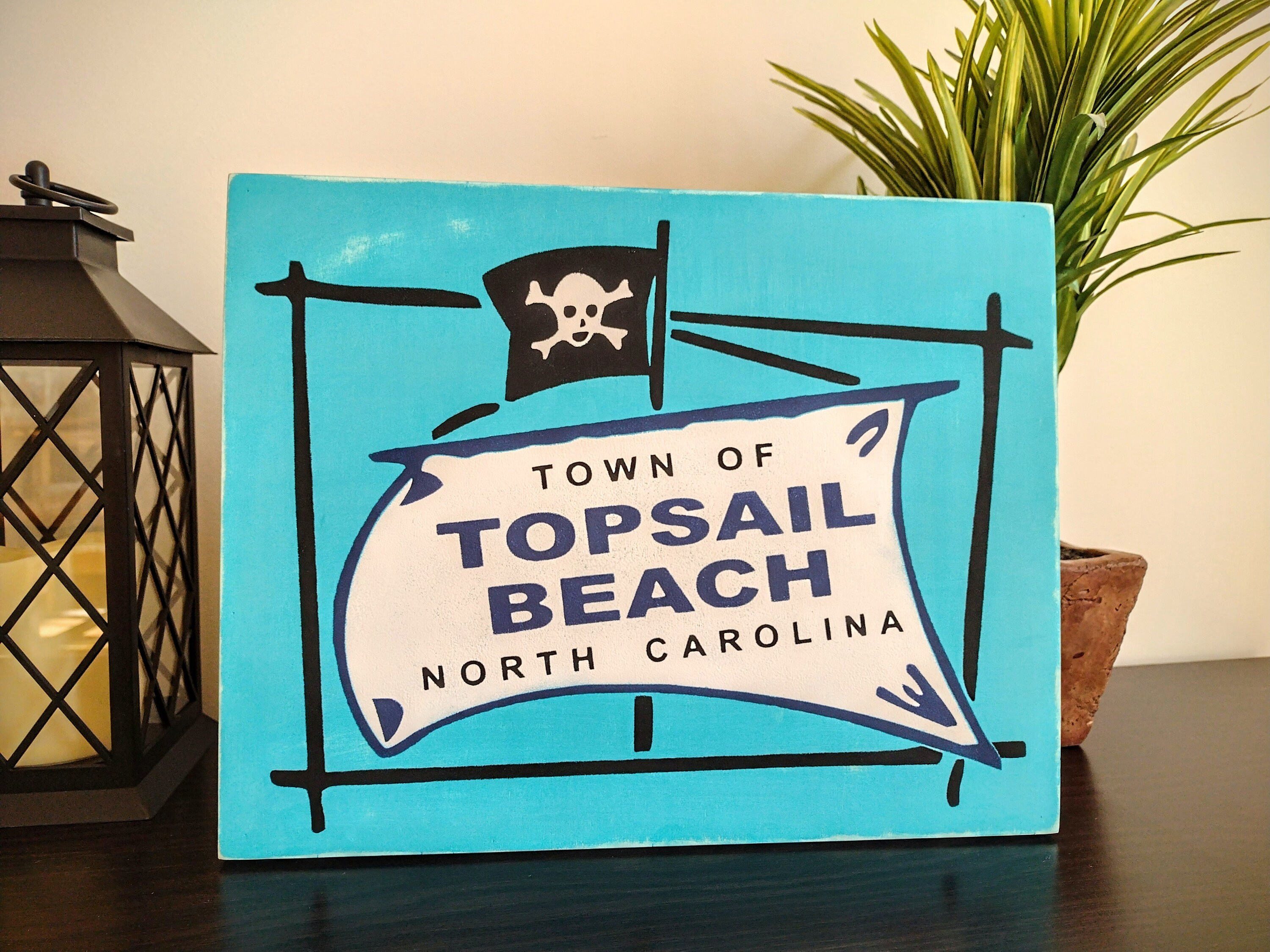 Topsail Beach Wood Sign Topsail Beach Wall Art Topsail Beach NC Topsail