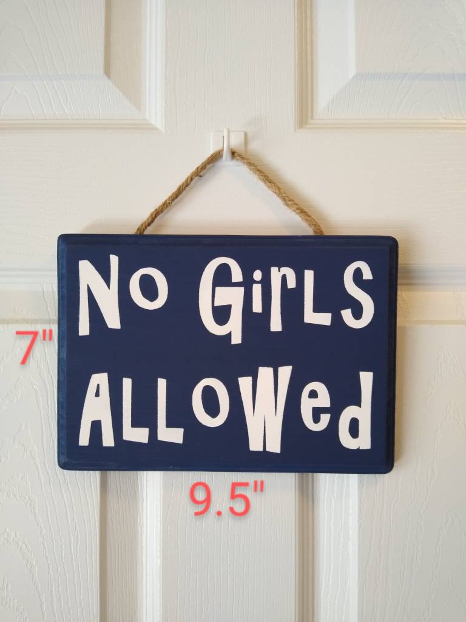 No Girls Allowed Wood Sign Wood Plaque Nursery Clubhouse | Etsy
