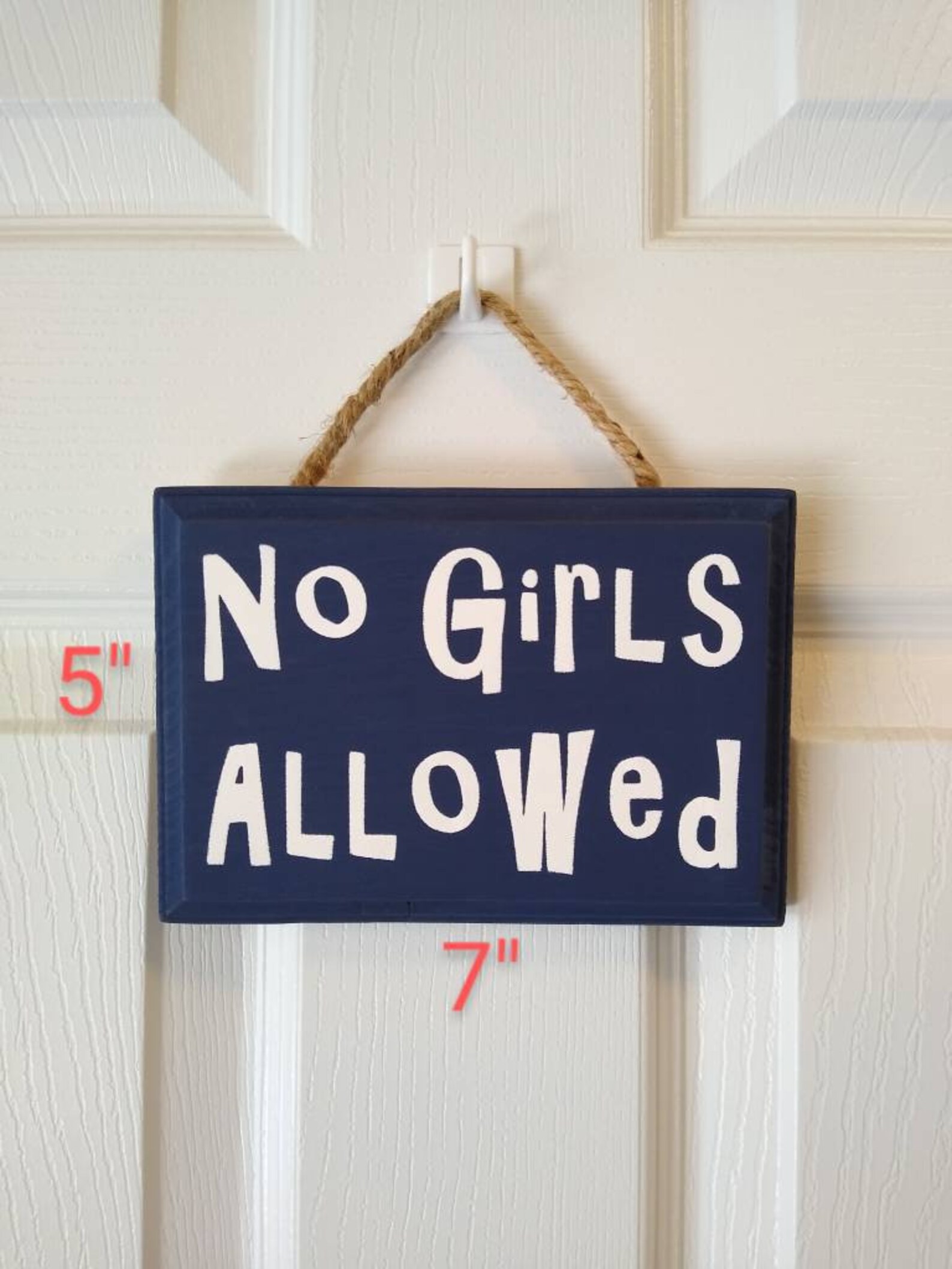No Girls Allowed Wood Sign Wood Plaque Nursery Clubhouse - Etsy