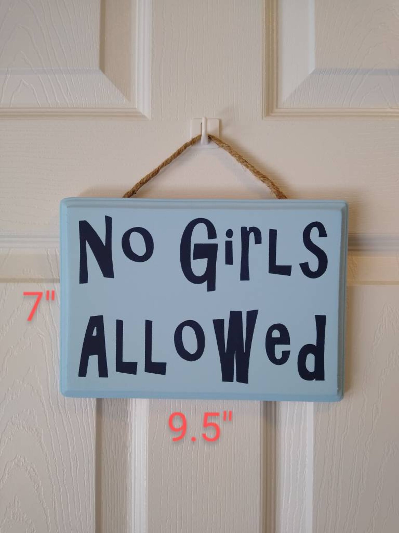 No Girls Allowed Wood Sign Wood Plaque Nursery Clubhouse | Etsy
