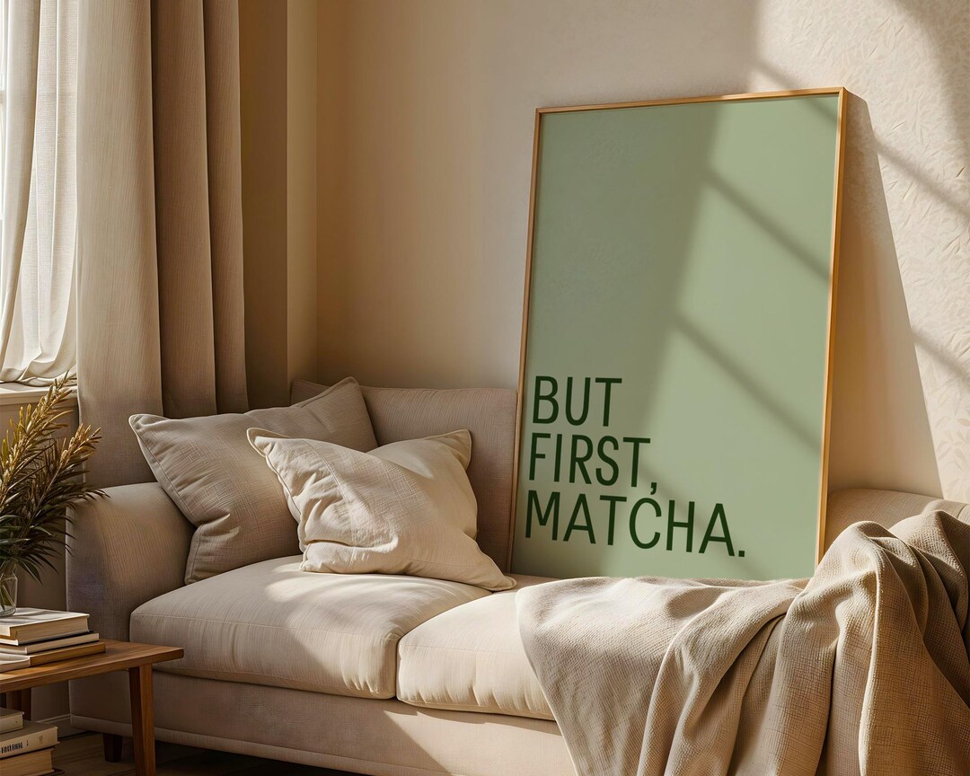 Matcha Poster, but First Matcha, Instant Digital Download, Matcha Lover ...
