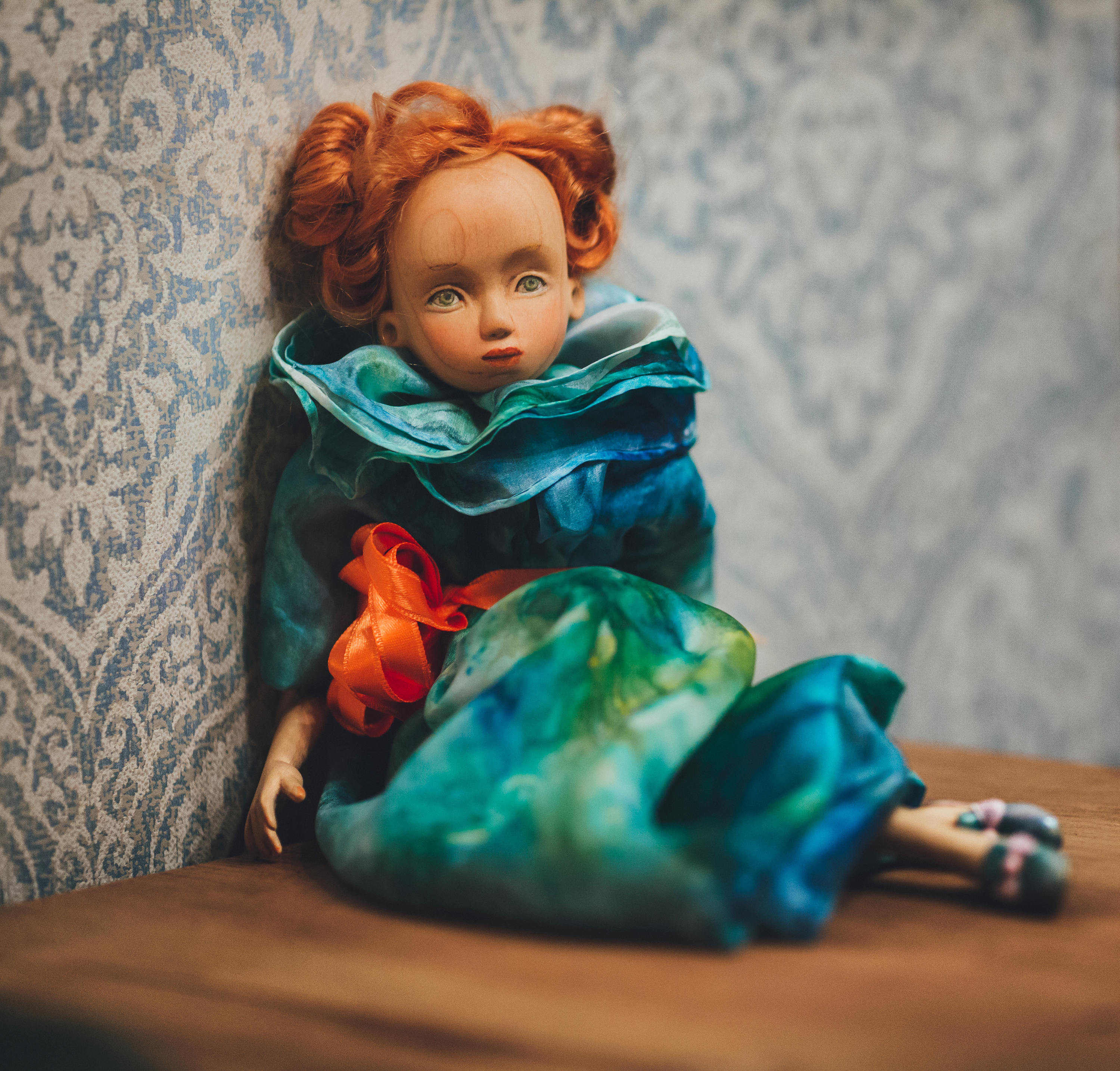 Art Wooden Doll OOAK Interior Doll Collection Doll Movable Doll Artist Doll Hand Carved Doll ...