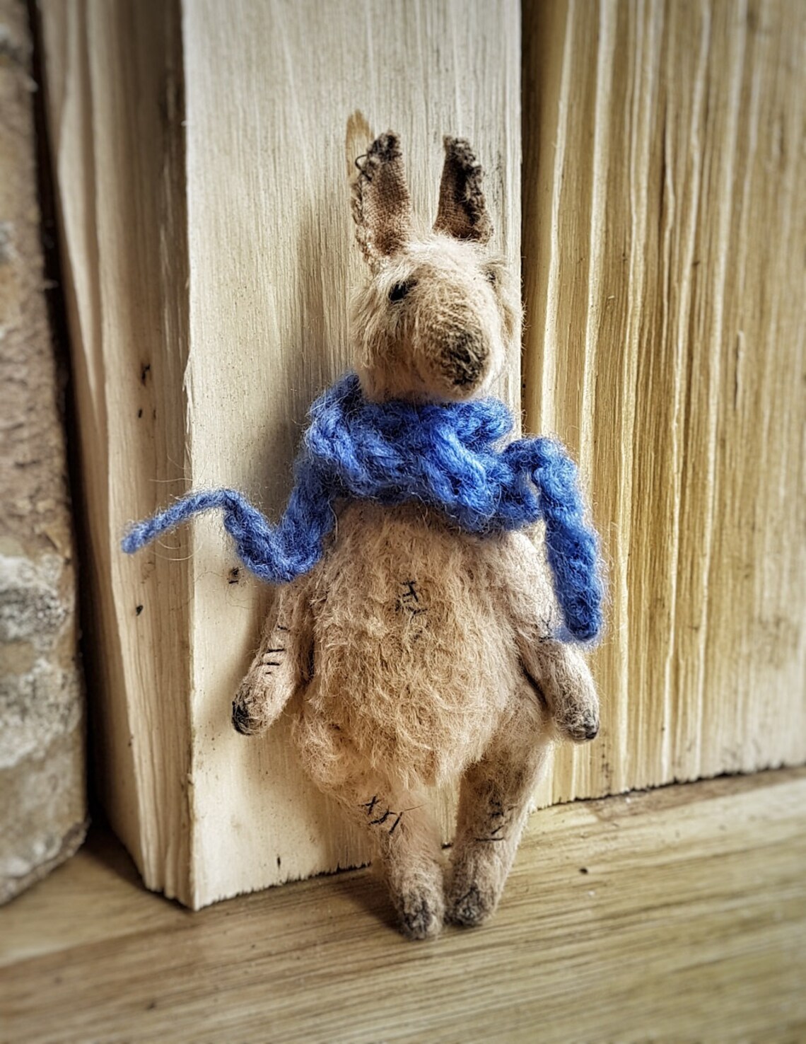 Teddy Llama in a Scarf Alpaca Toy OOAK Teddy Llama Collectible | Etsy