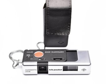 Agfamatic 2008 Tele Pocket 110 Cartridge Camera with Color Agnar Lens c. 1976