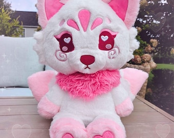 Mochi the Pink 3 Tailed Kitsune Sugarbell Pal Jumbo plush 19 inch stuffed animal