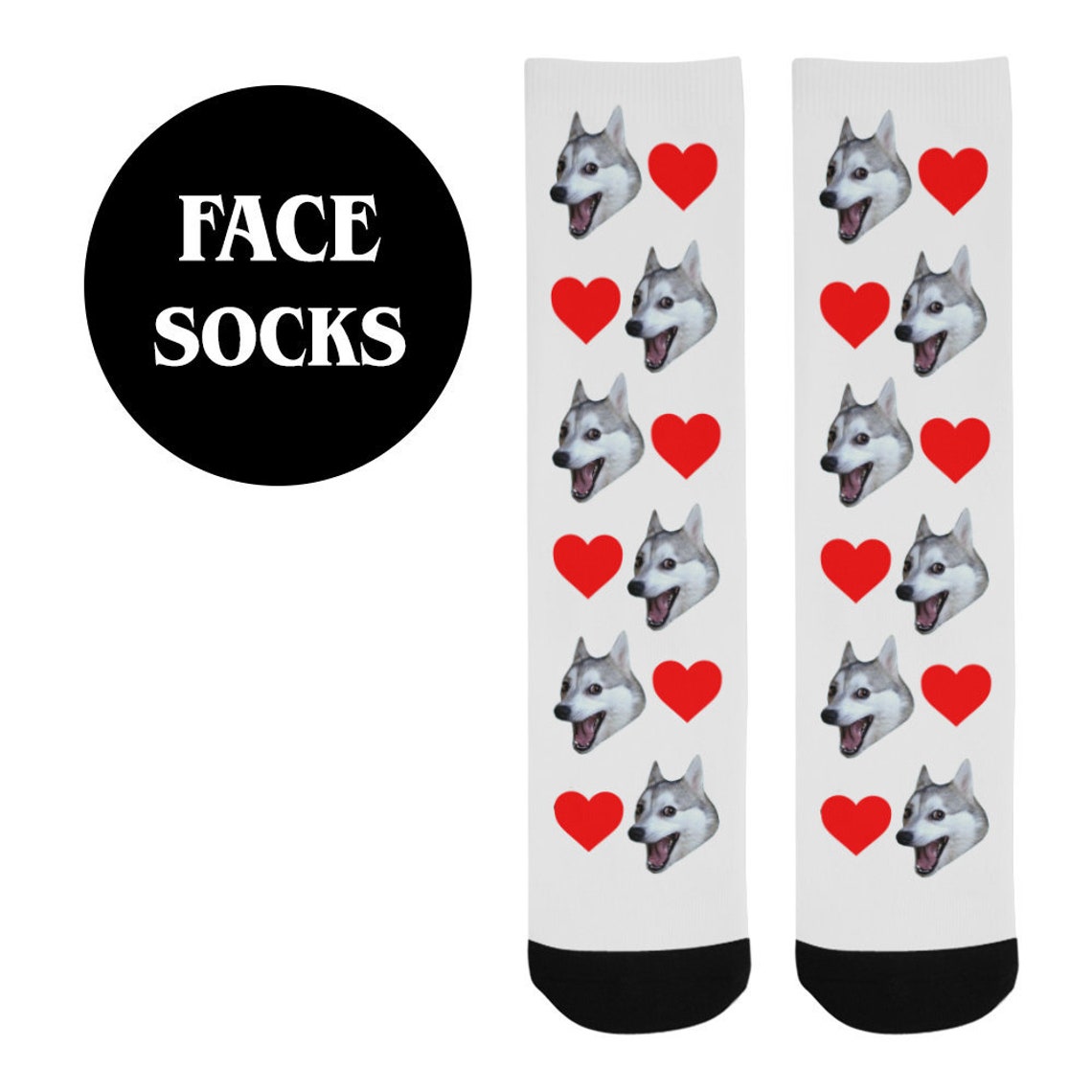 Benutzerdefinierte Gesicht Socken Hund Foto Socken Etsy