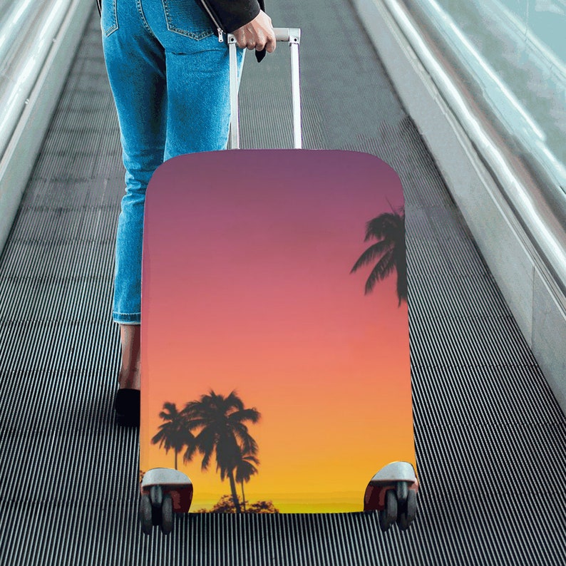 Personalized Luggage Cover Custom Suitcase Cover Custom Etsy