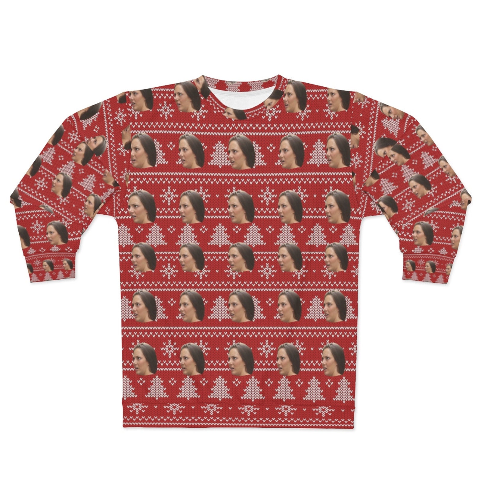 Custom Ugly Christmas Sweater Put Your Face on Personalized Etsy