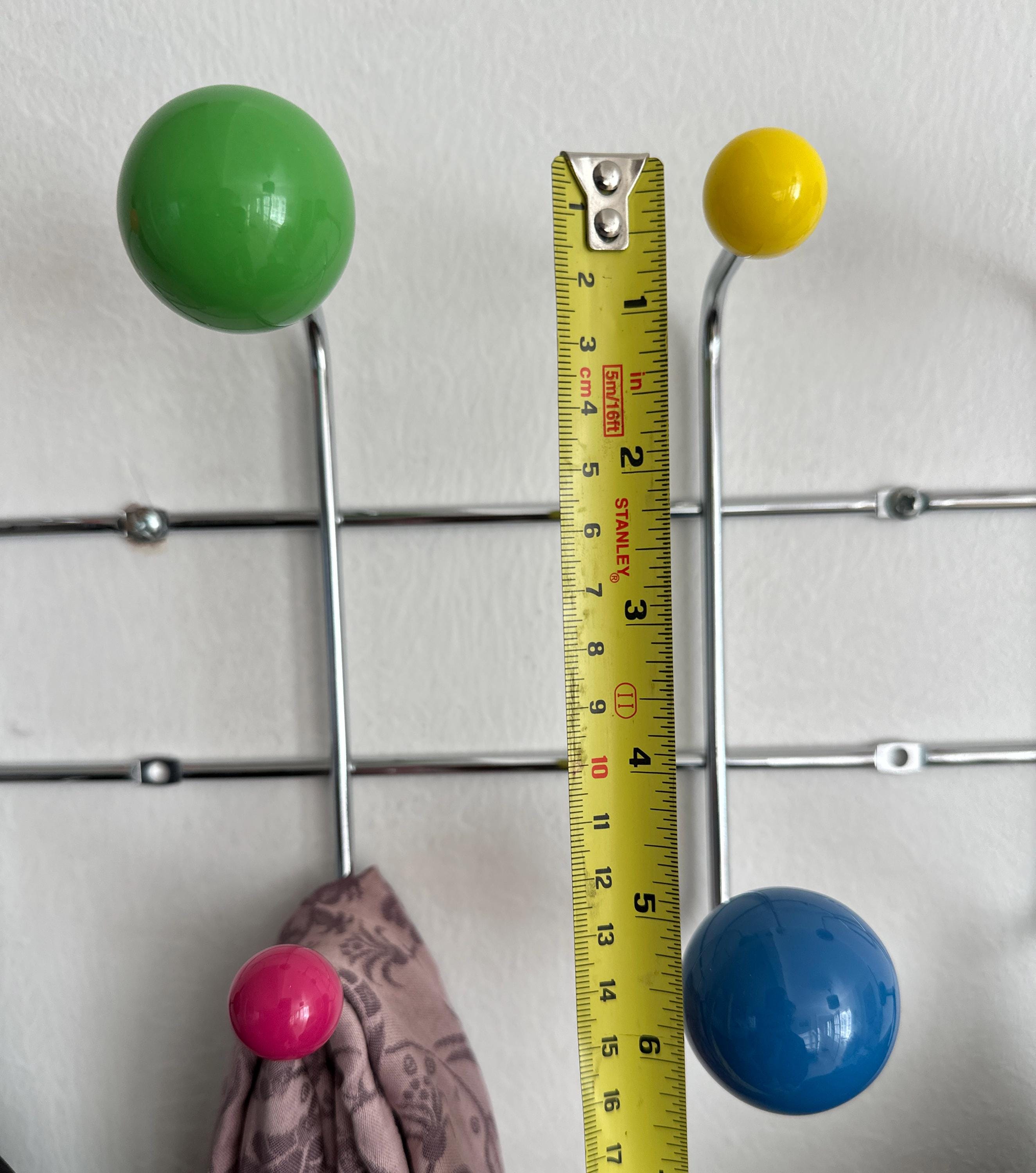 thumbnail image 2 of Vintage Industrial Sputnik Style Metal Coat Hook Rail – Wall Mounted (IRONMONGERYWORLD) 2 of 4