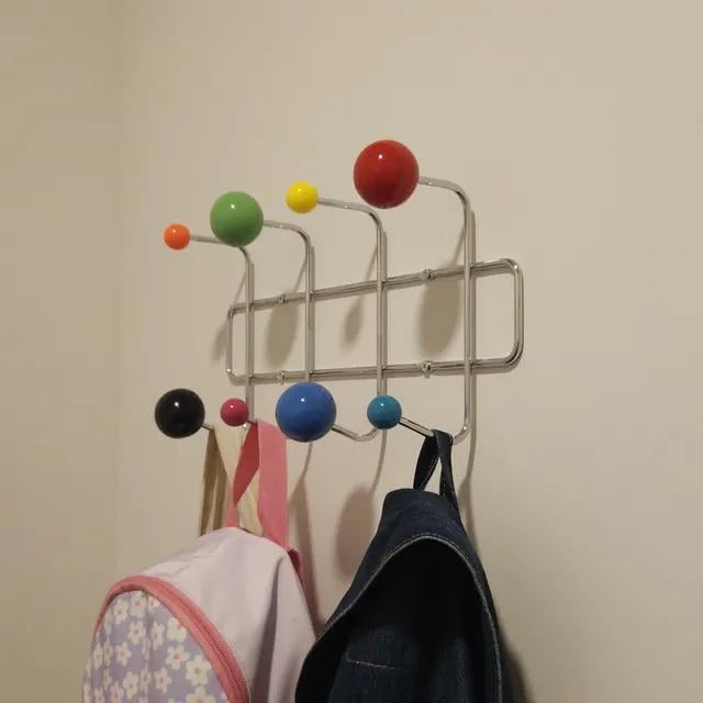 Sputnik Vintage Style Coat Hook / Rack - Metal With Atomic