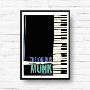 Thelonious Monk Jazz Screentryck