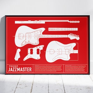 Fender Jazzmaster Guitar Print