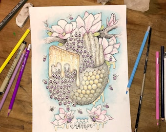 Wild Honey Bee Hive