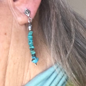 Turquoise dangle earrings