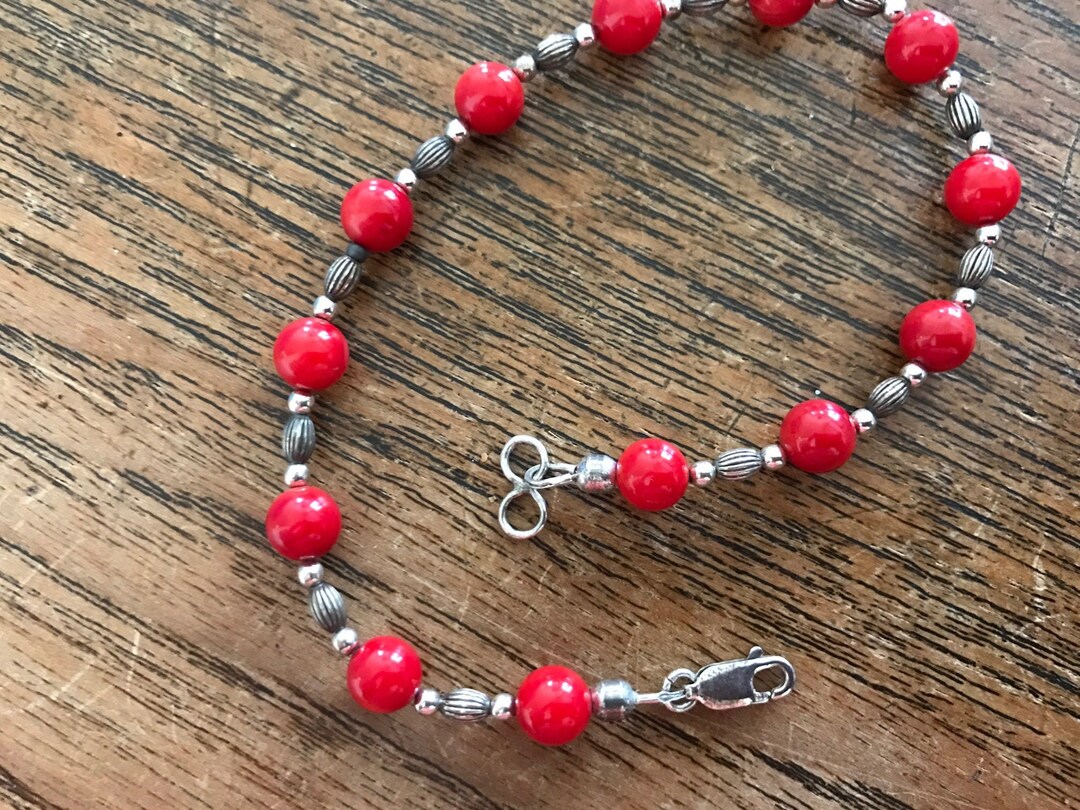Collier Et Bracelet En Corail éponge (sponge Coral) - Perles - Occasion