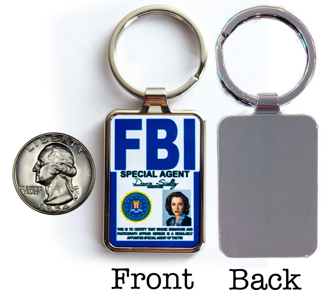 Dana Scully: FBI Badge Keychain | Etsy